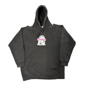 Vintage Sanctus Real Band Hoodie Charcoal Gray Mens Size L Christian Rock Music